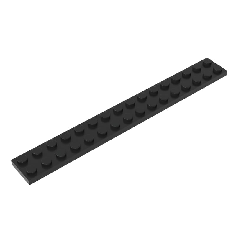 Amazon.com: Gobricks GDS-517 4282 Plate 2x16, Black, 50 pcs Brick